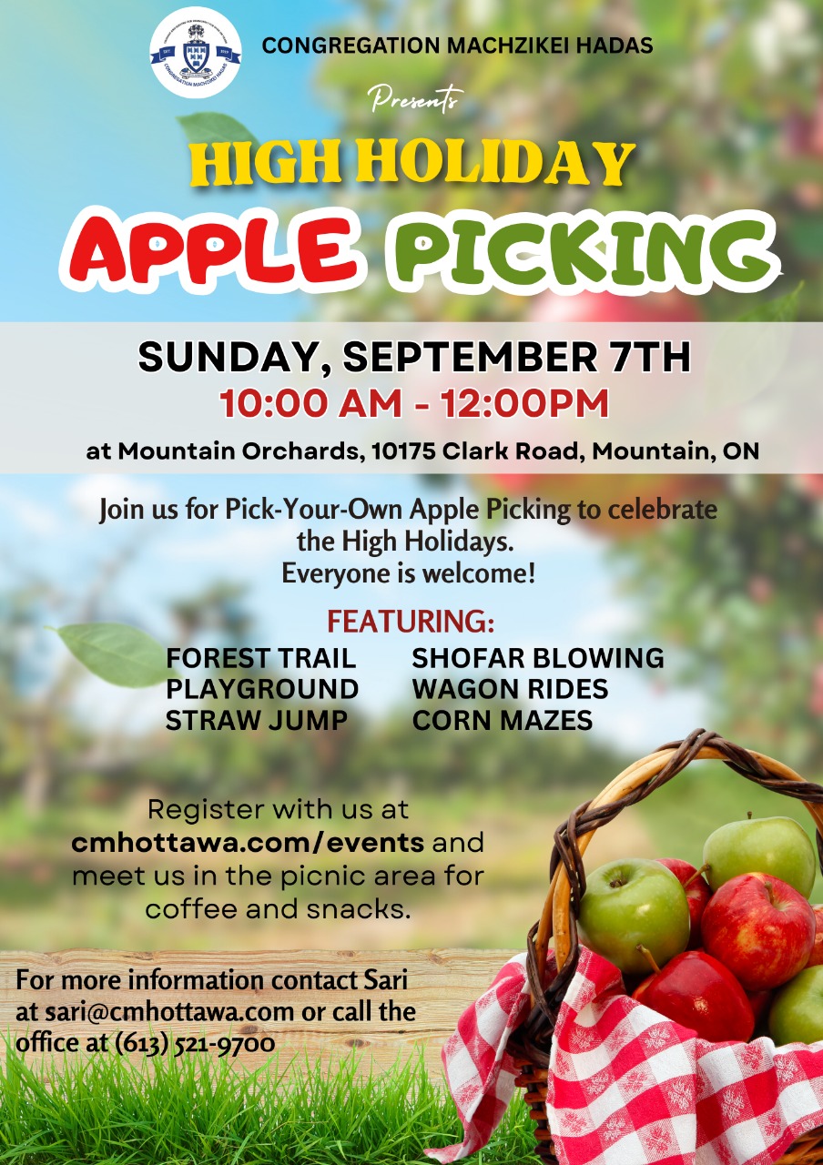 Machzikei Hadas High Holiday Apple Picking
