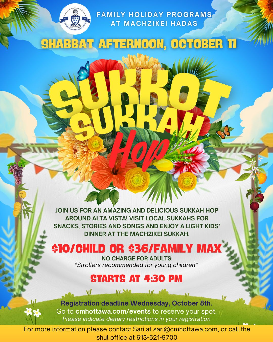 Sukkot Sukkah Hop