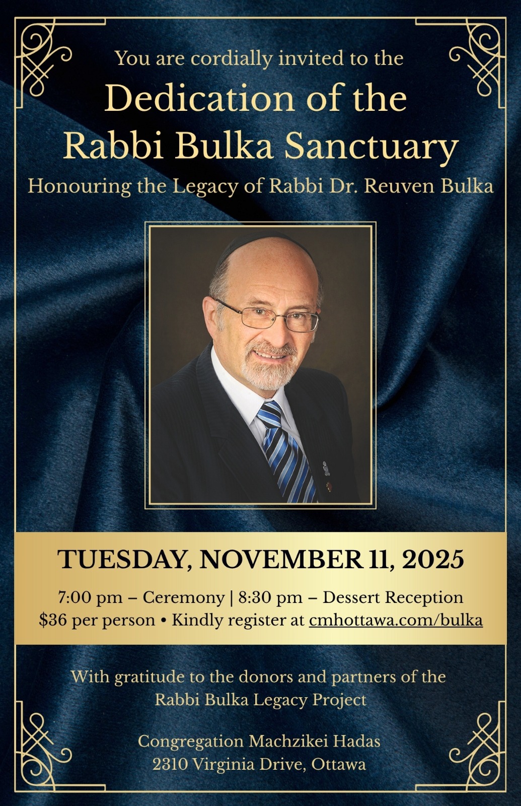 Dedication of the Rabbi Bulka Sanctuary