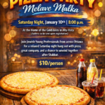 Machzikei Young Professionals Pizza Party Melave Malka