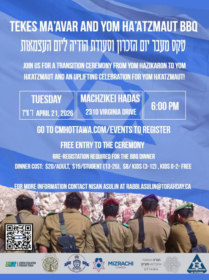 Tekes Maavar and Yom Haatzmaut BBQ