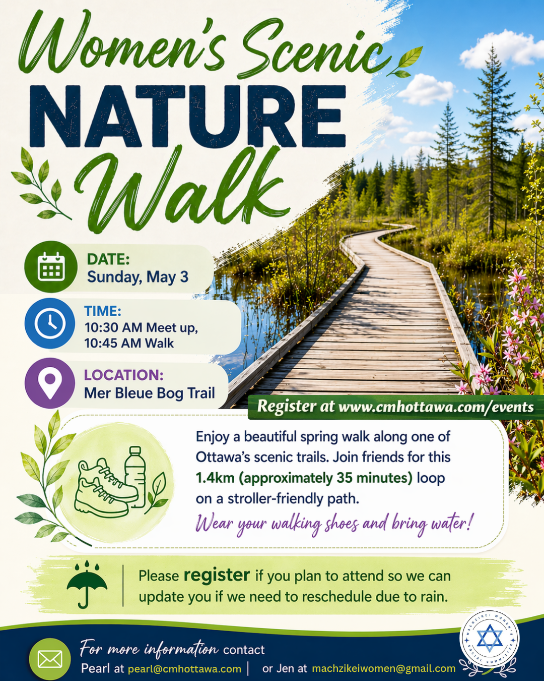 Machzikei Women's Scenic Nature Walk - Mer Bleue Bog Trail