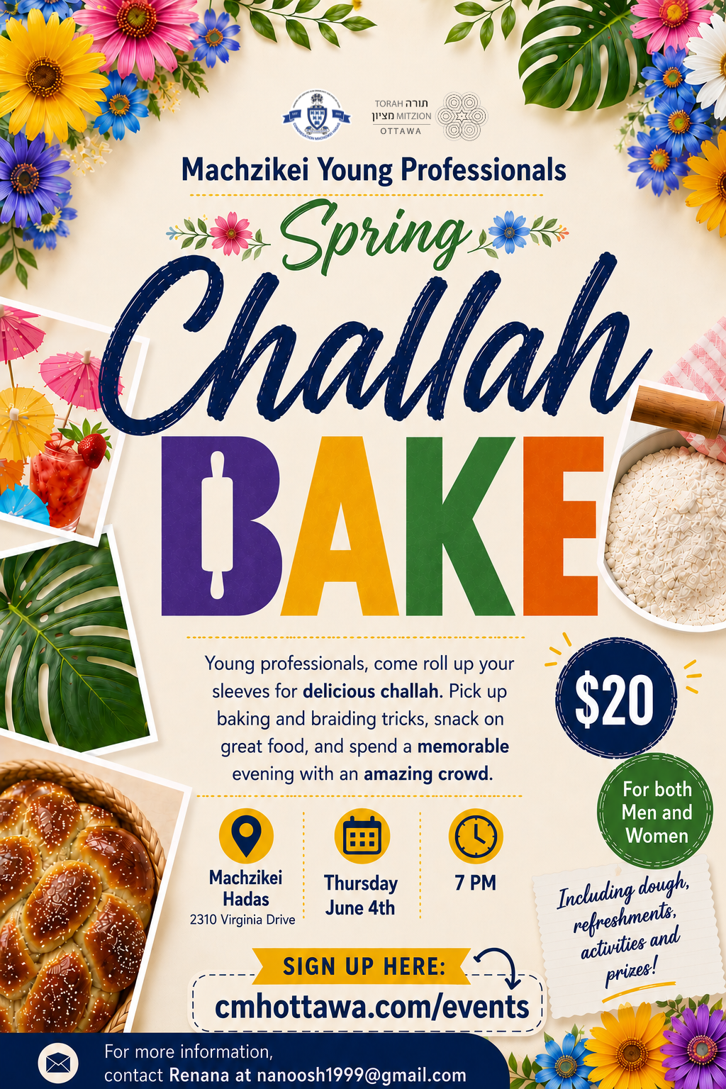 Machzikei Young Professionals Spring Challah Bake