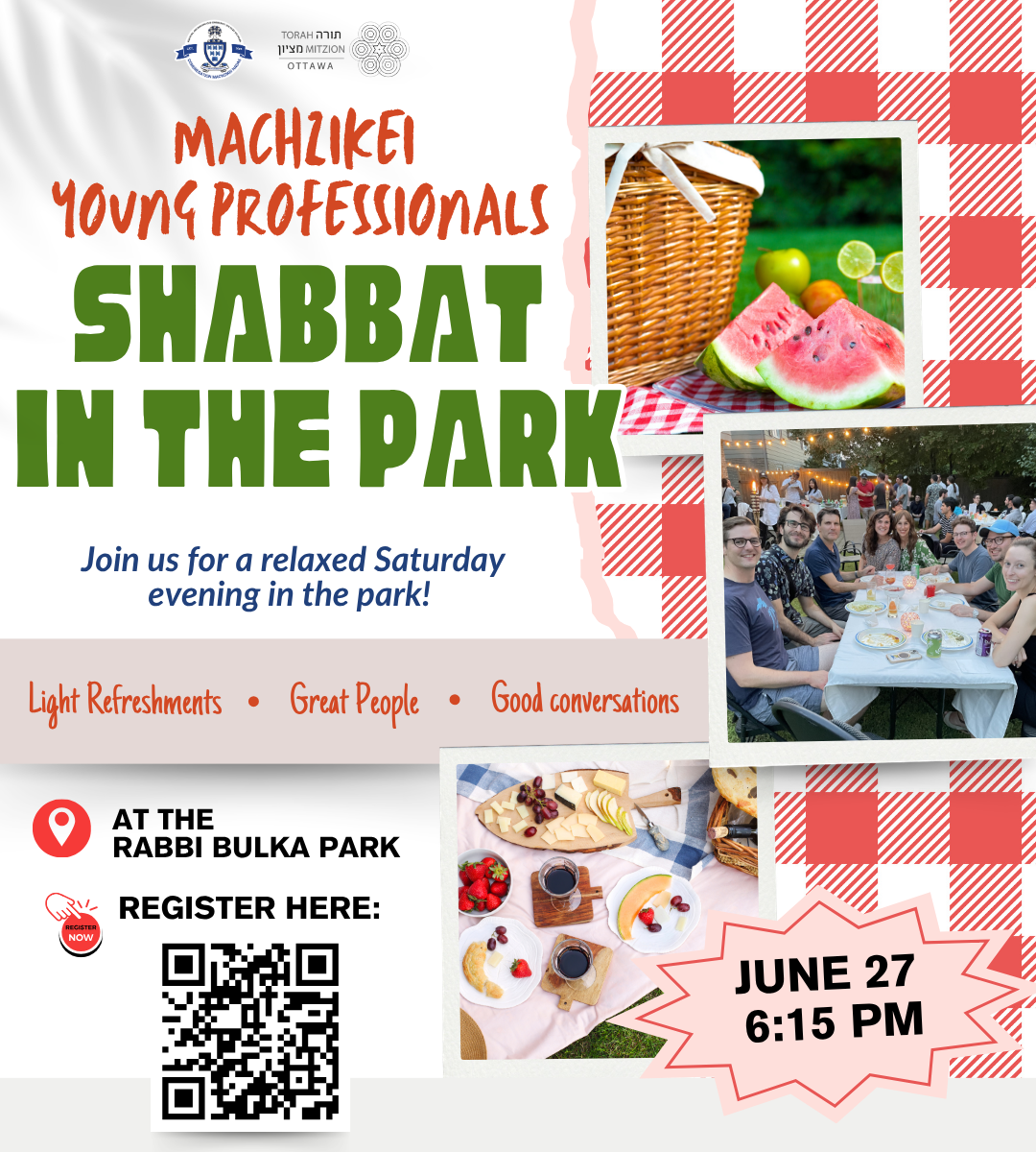 Machzikei Young Professionals Shabbat in the Park